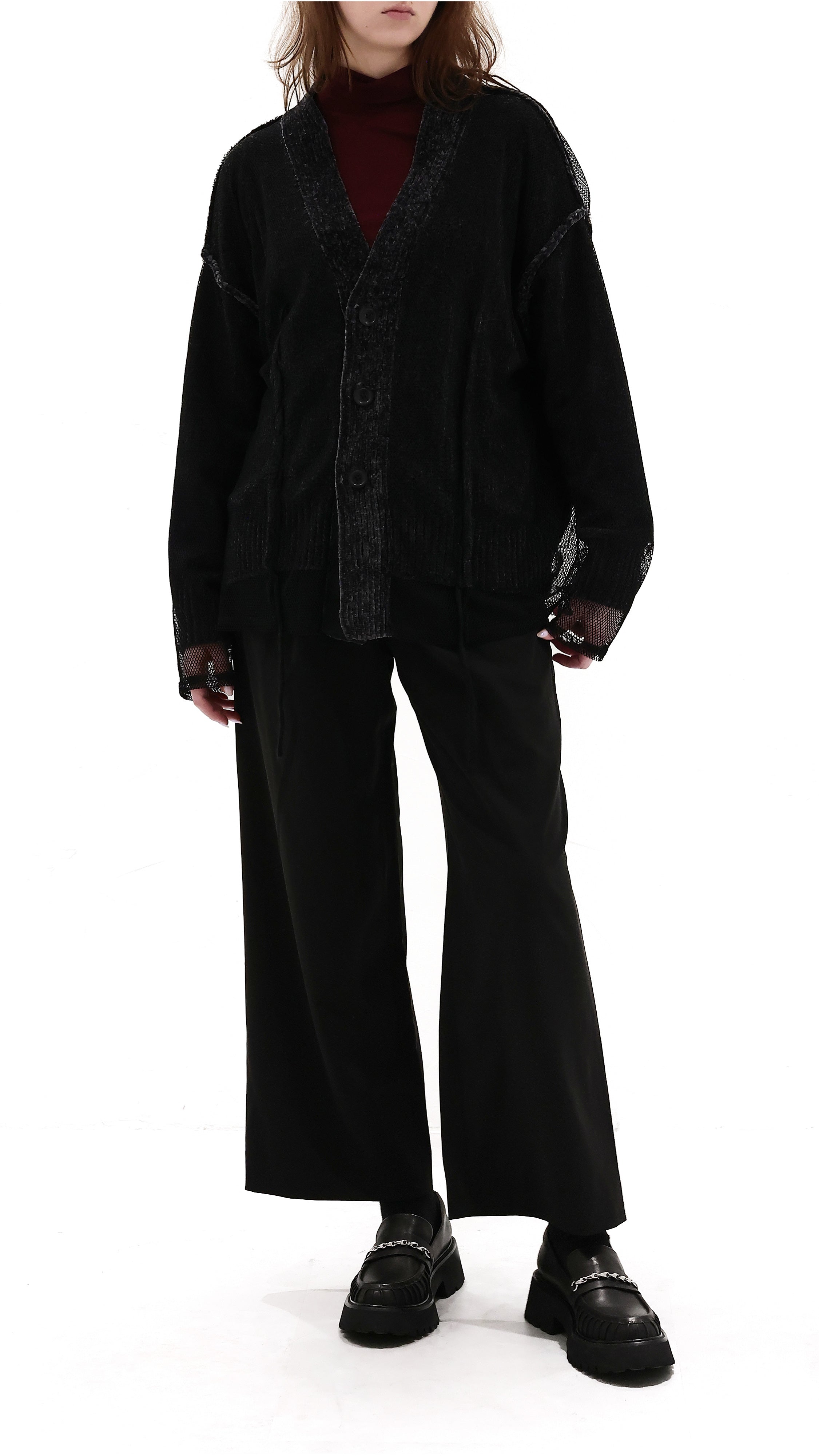 Wide-Leg With Drawstring Pants