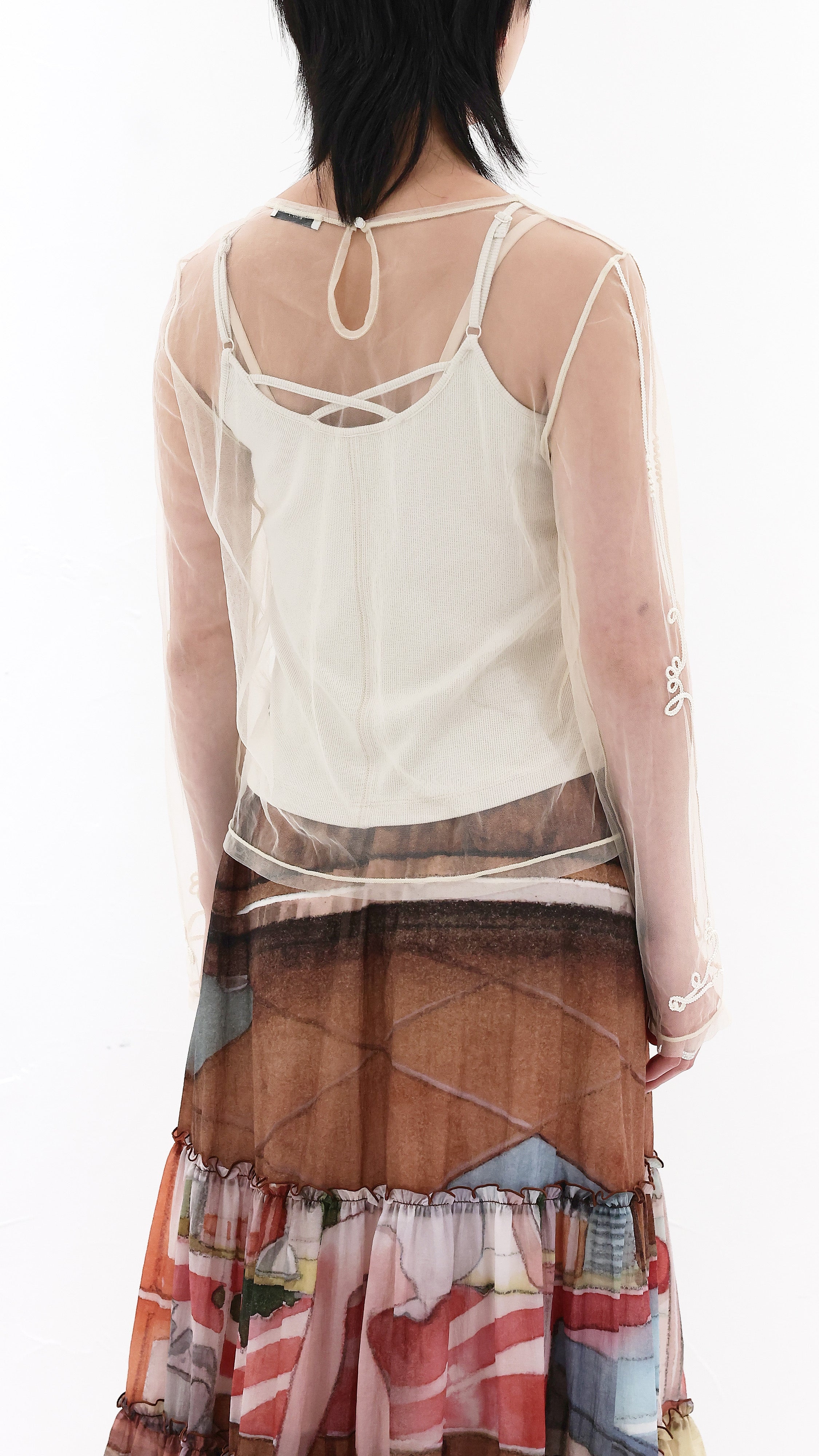 Western Bolero Sheer Tight Top