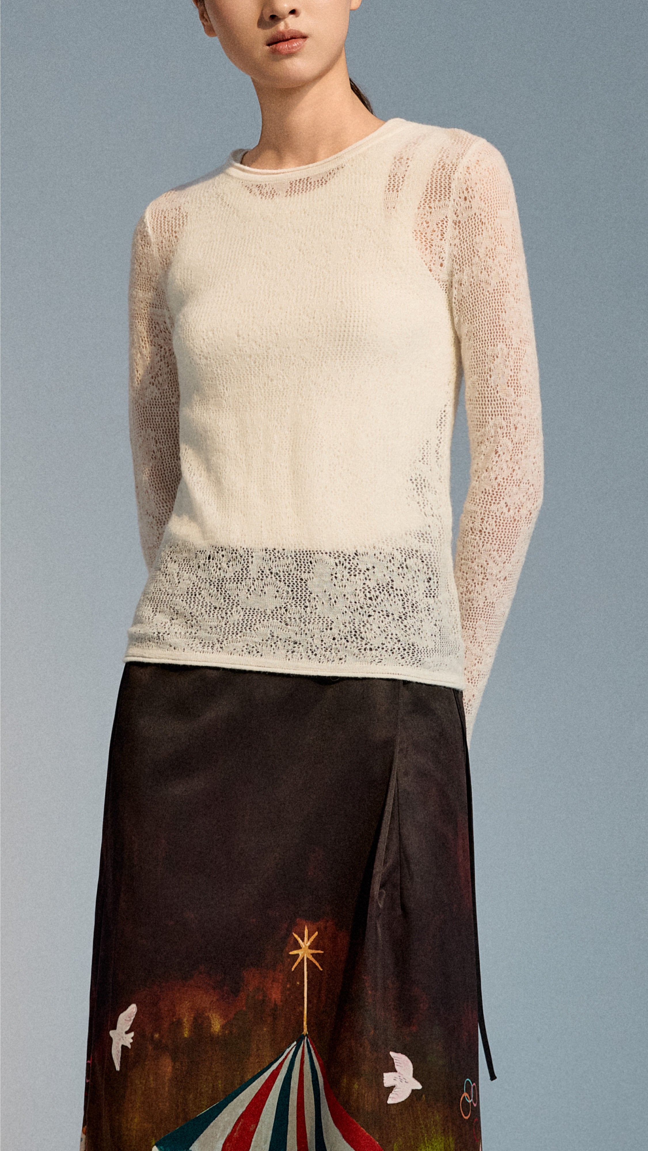 Lace Knitted Sweater