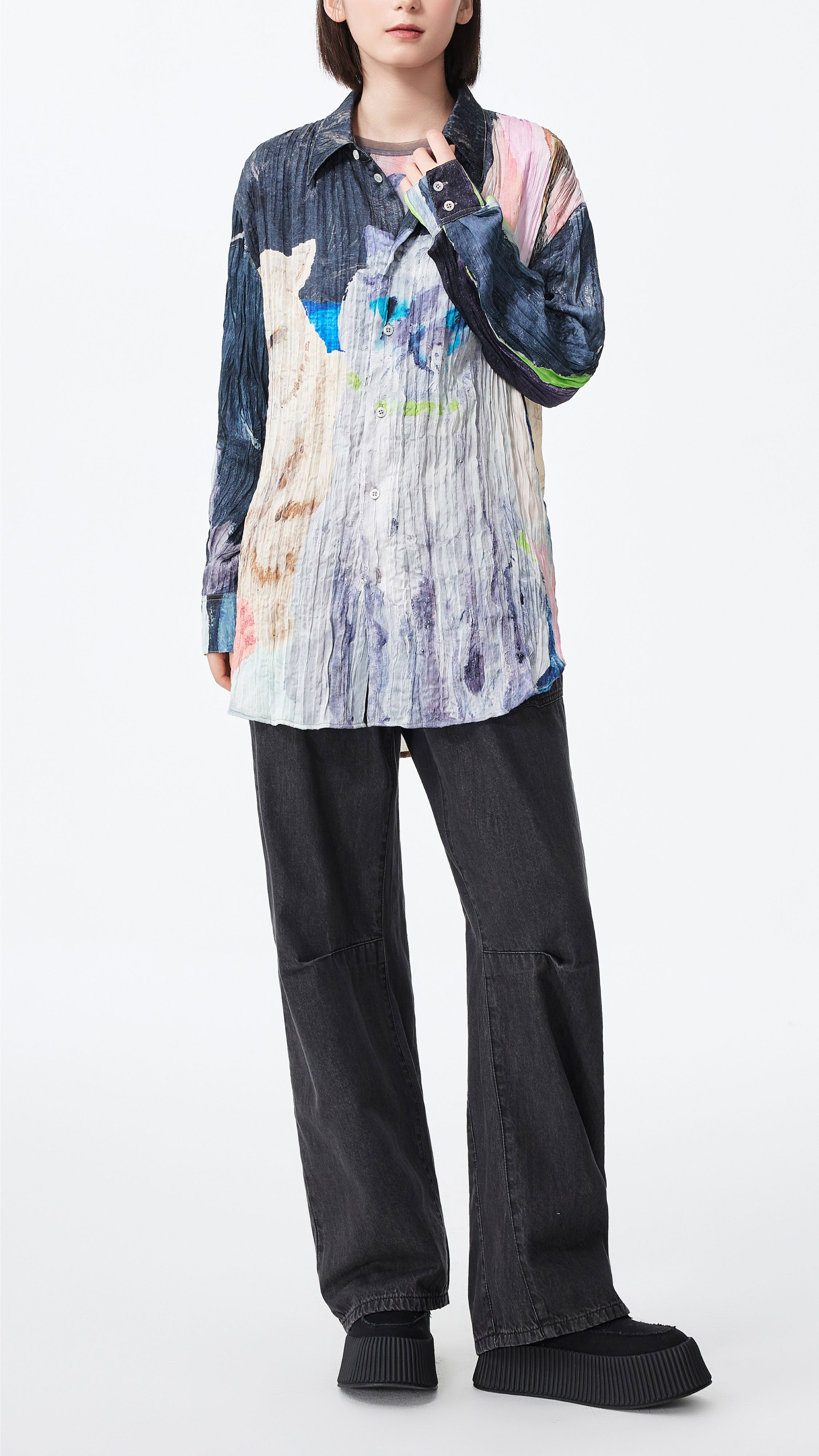 Crushed Mythical Animal Graphic Shirt