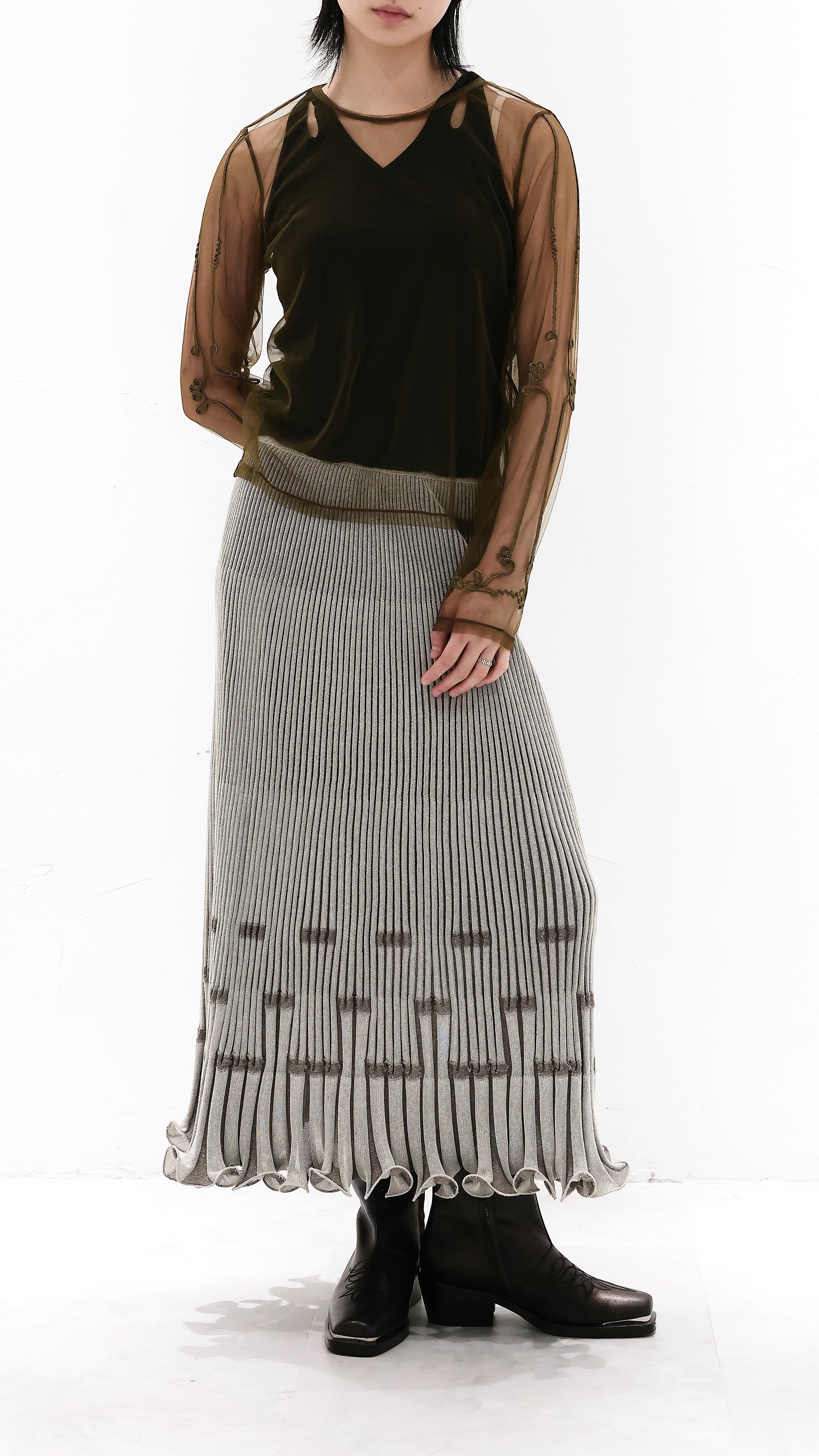 Western Bolero Sheer Tight Top