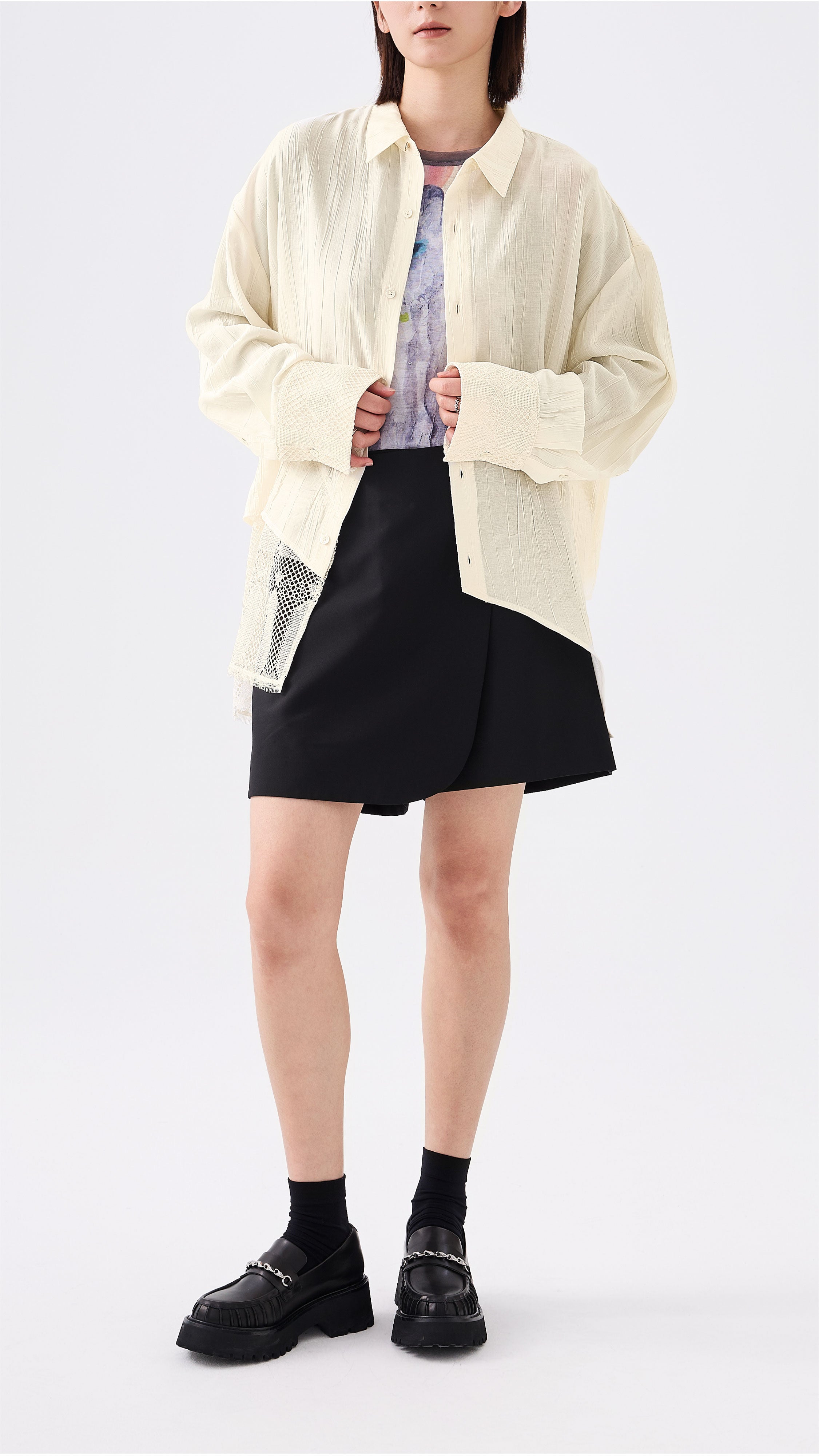 Shirt with Lace Detail