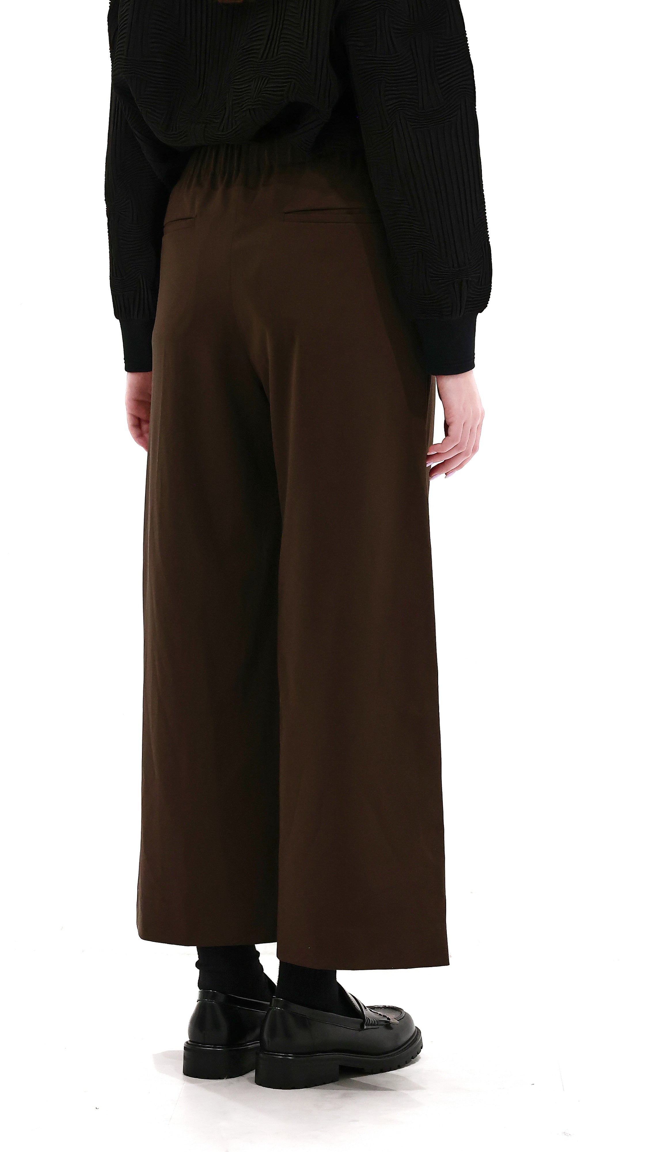 Wide-Leg With Drawstring Pants