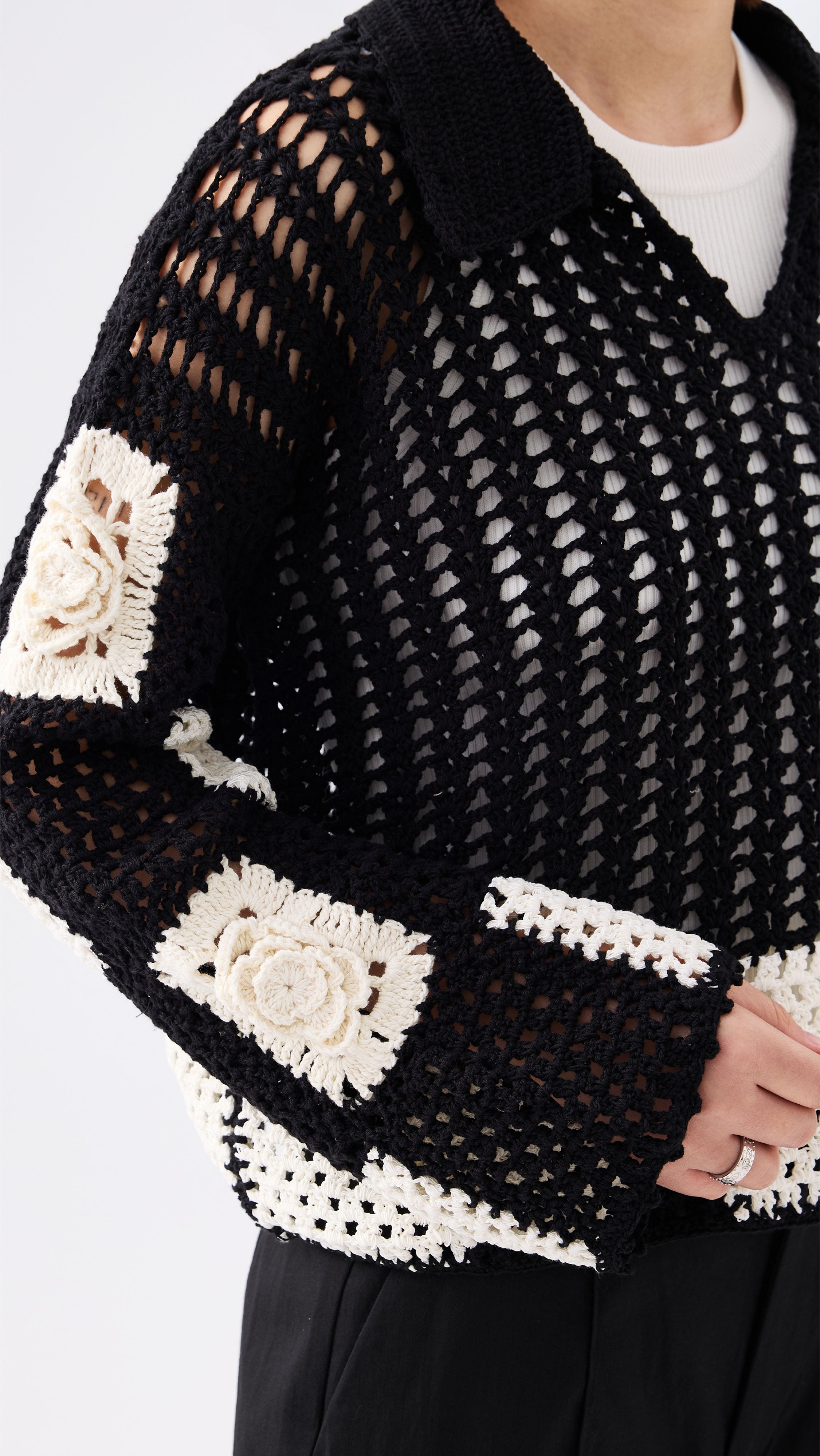 3D Crochet Sweater