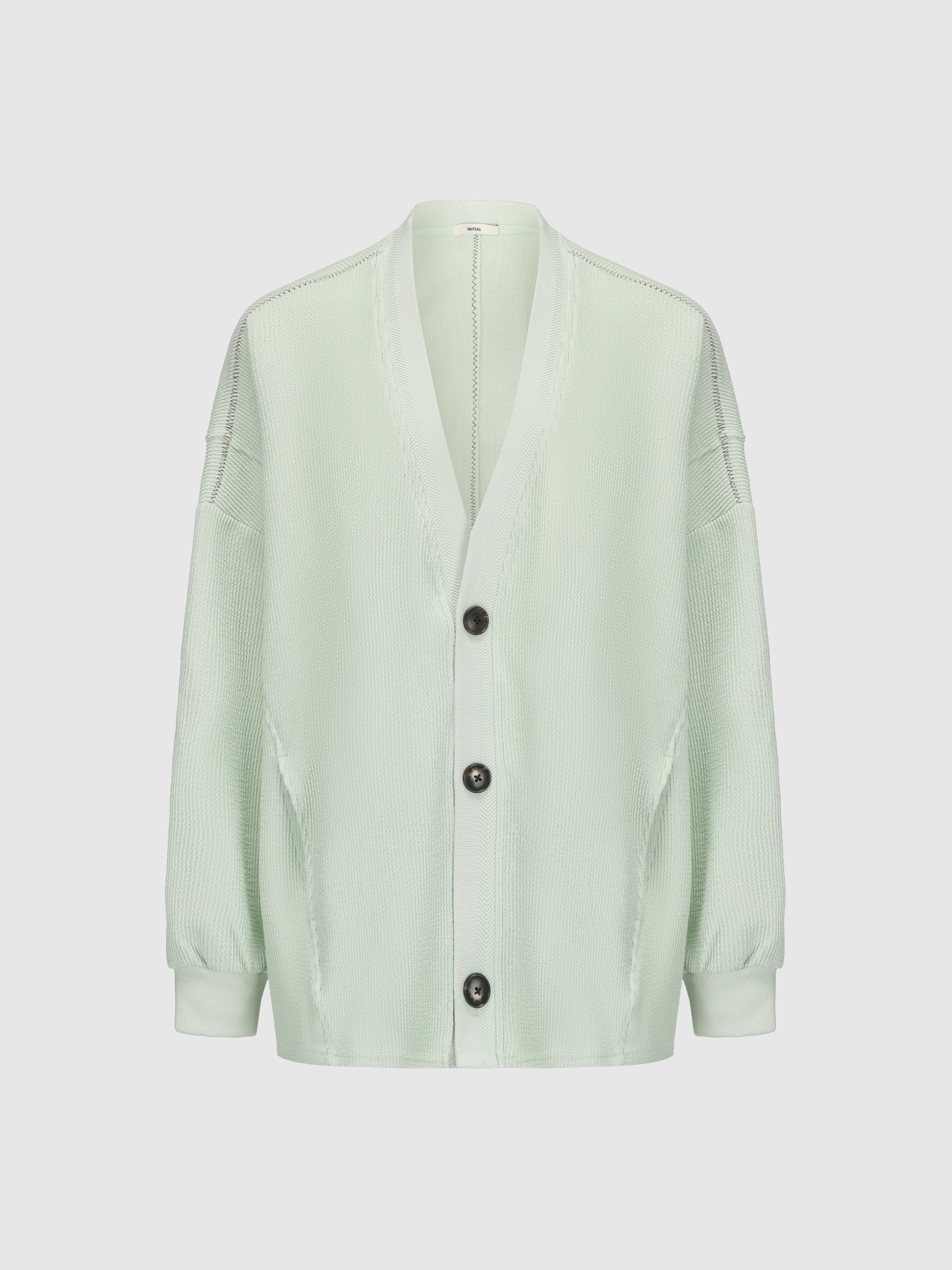 Oversized Cut Sewn Cardigan