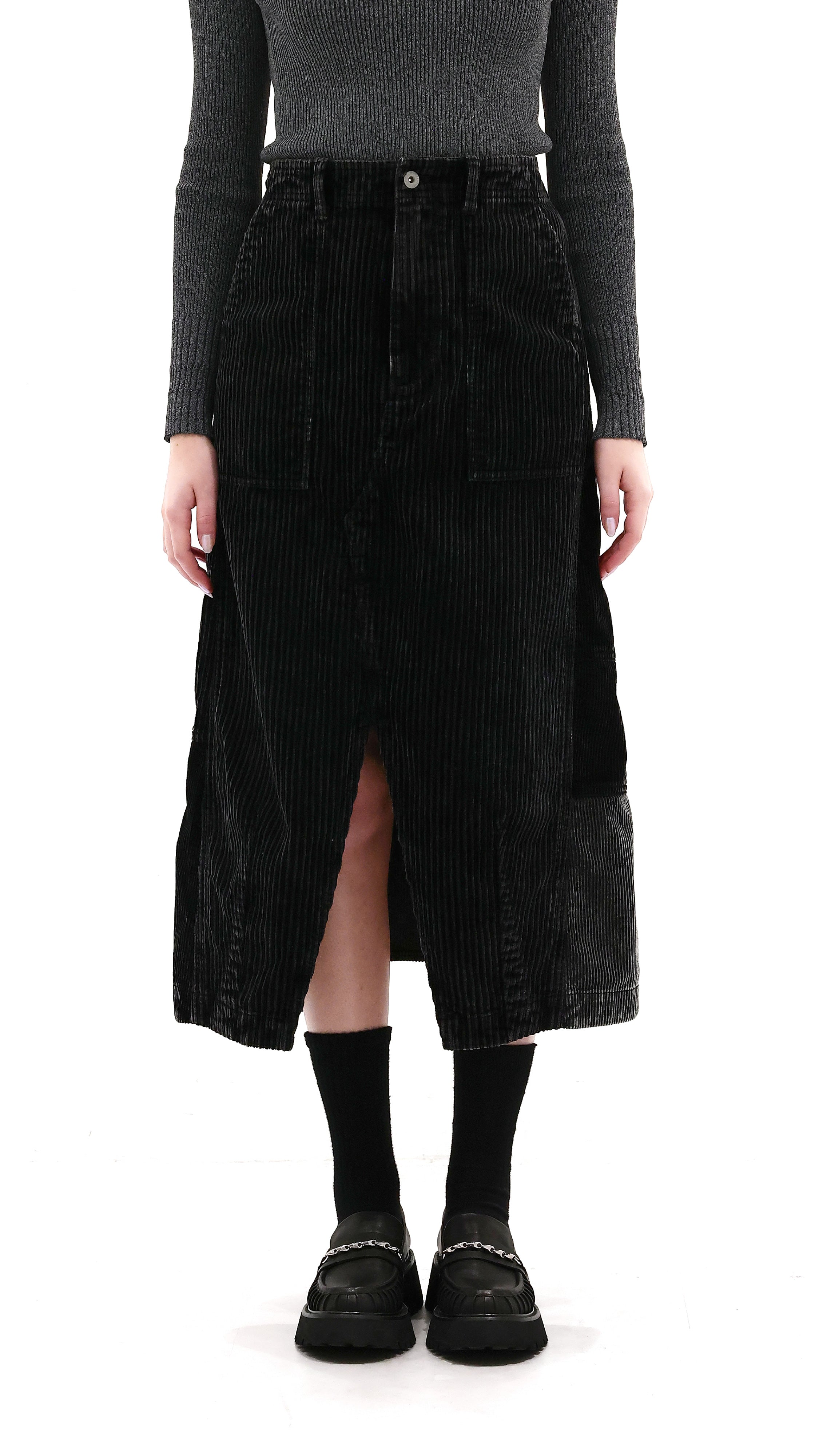 Remake Corduroy Pencil Skirt