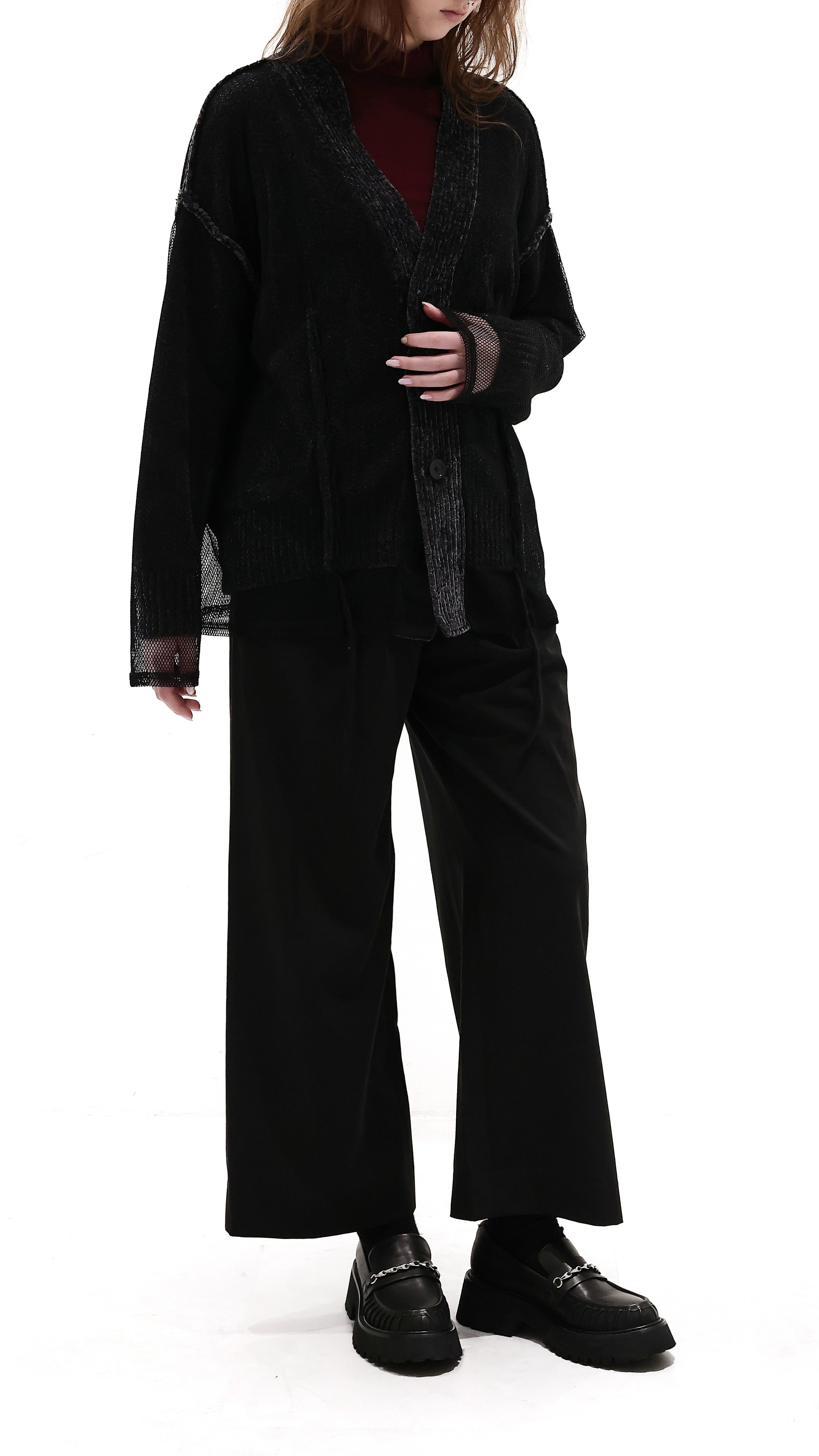 Wide-Leg With Drawstring Pants