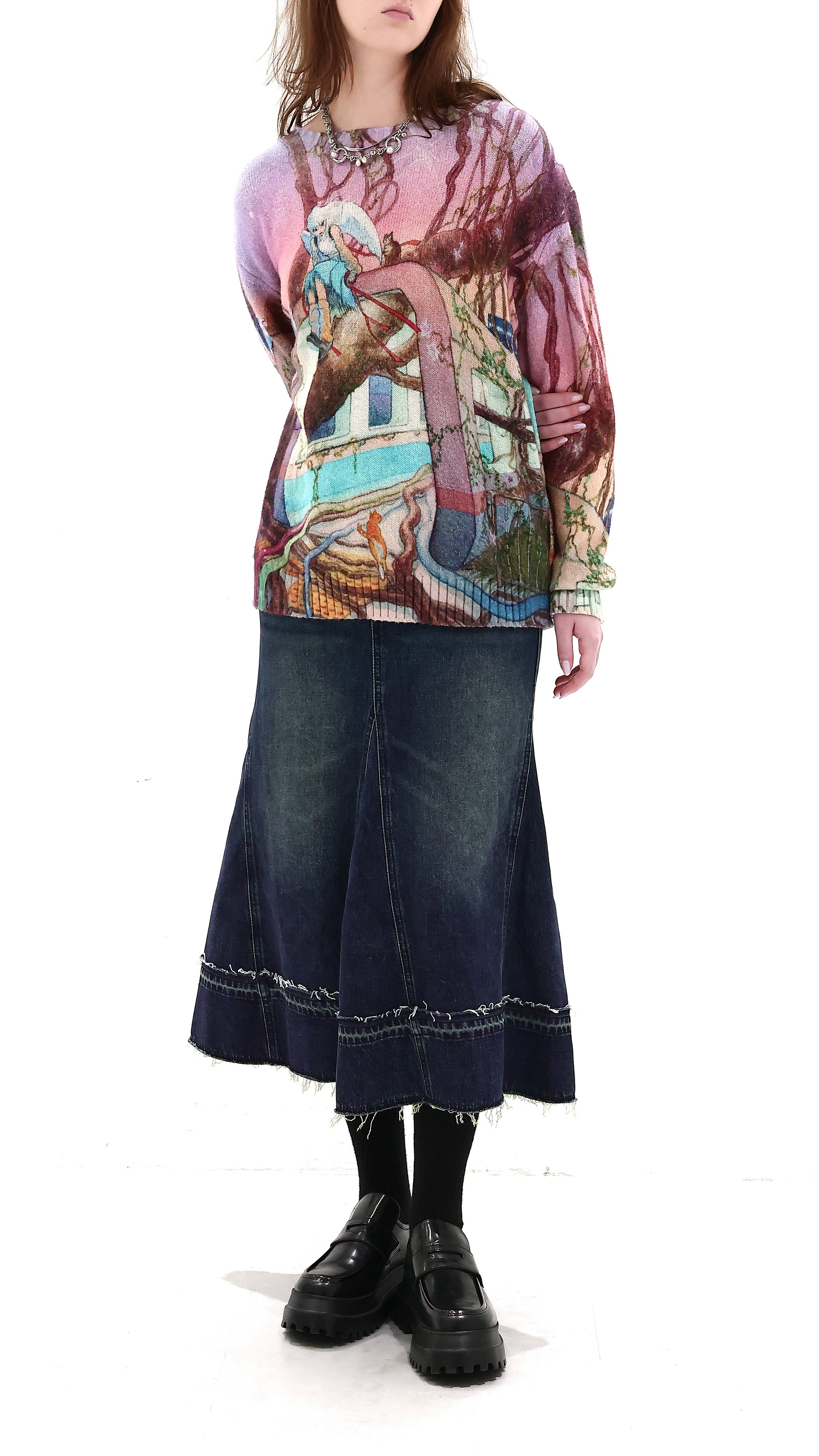 INITIAL x Little Thunder Printed Sweater