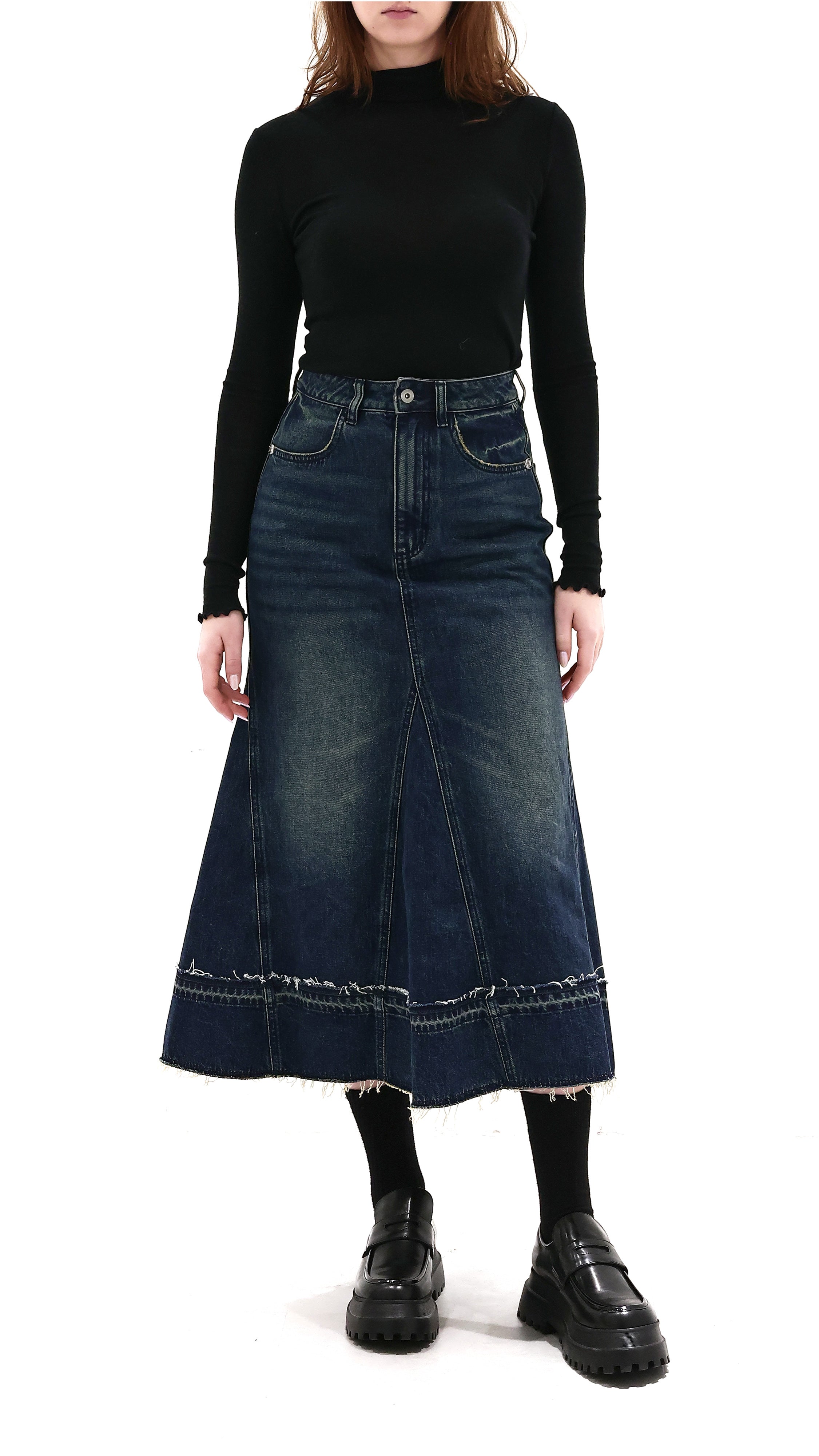 Turtle Neck Slim Cut Top