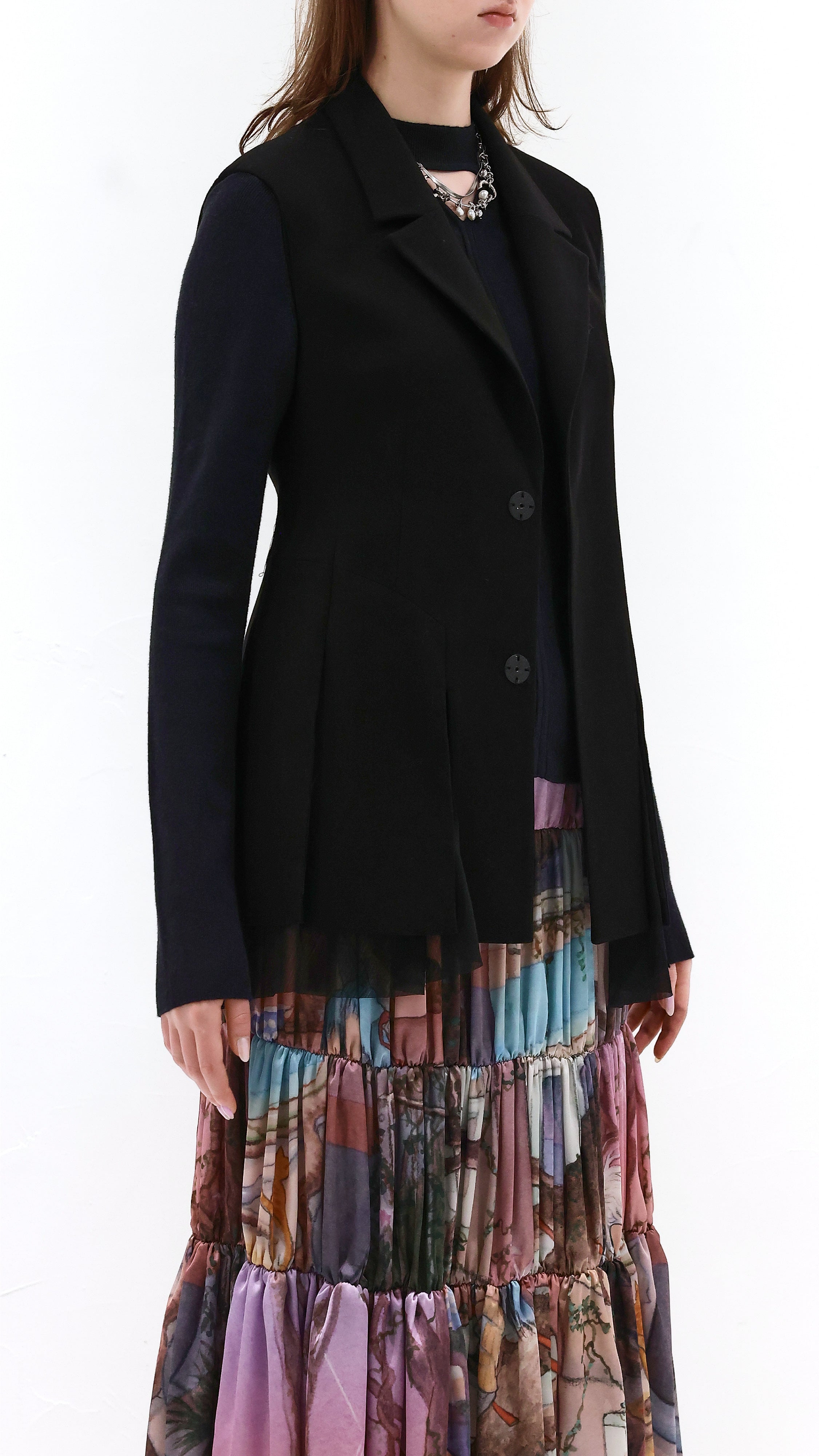 Flare Hem Tailor Waistcoat