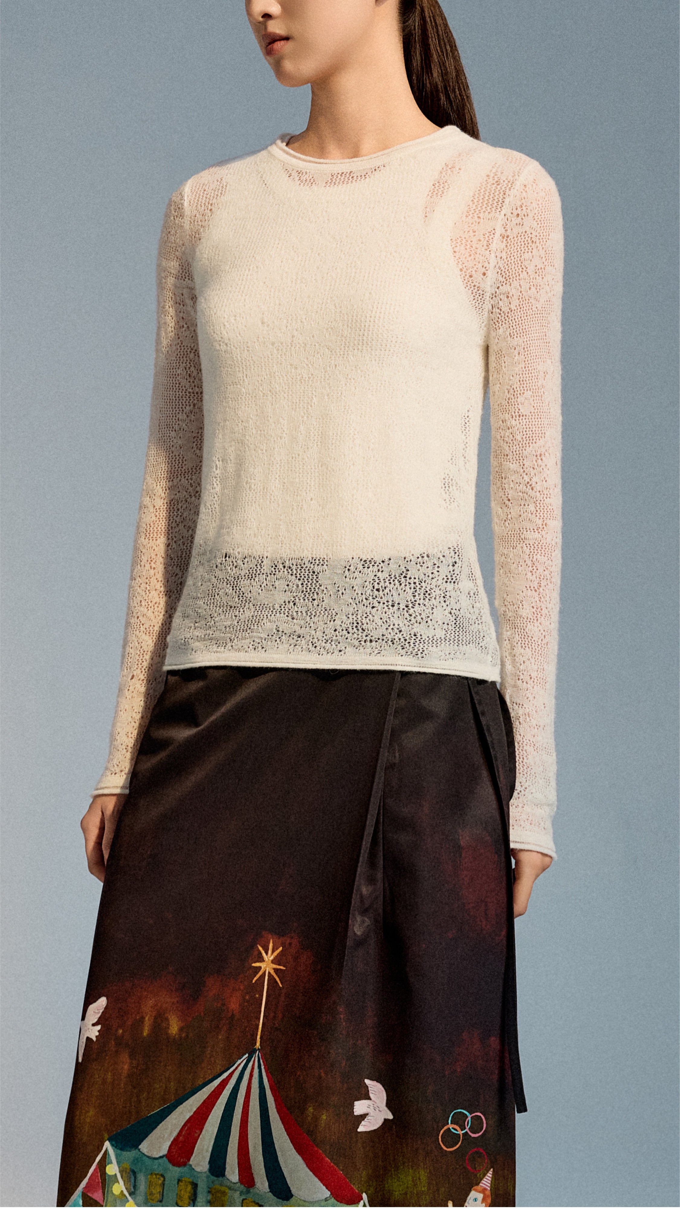 Lace Knitted Sweater