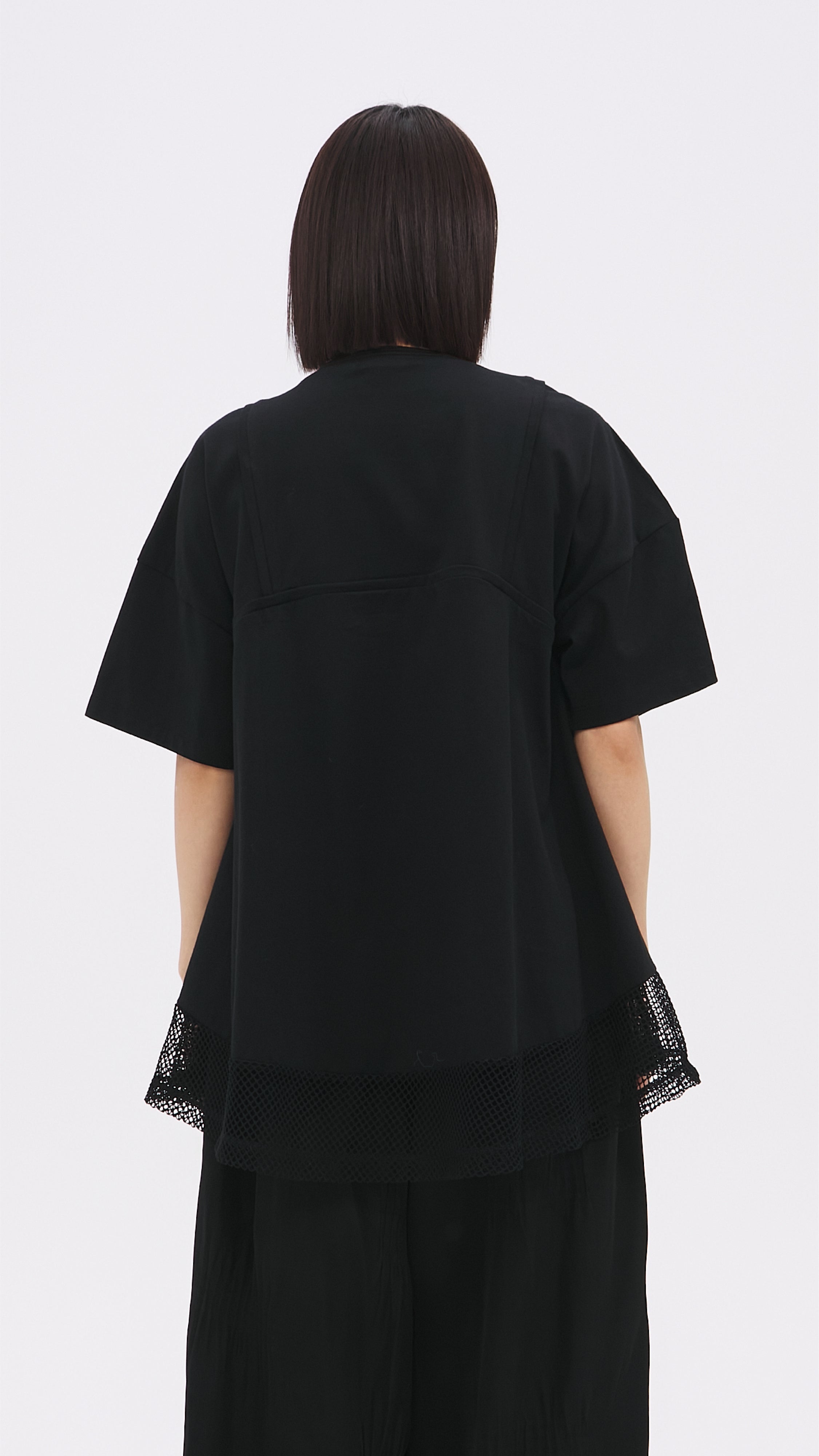 Cut-Sewn Patched Top