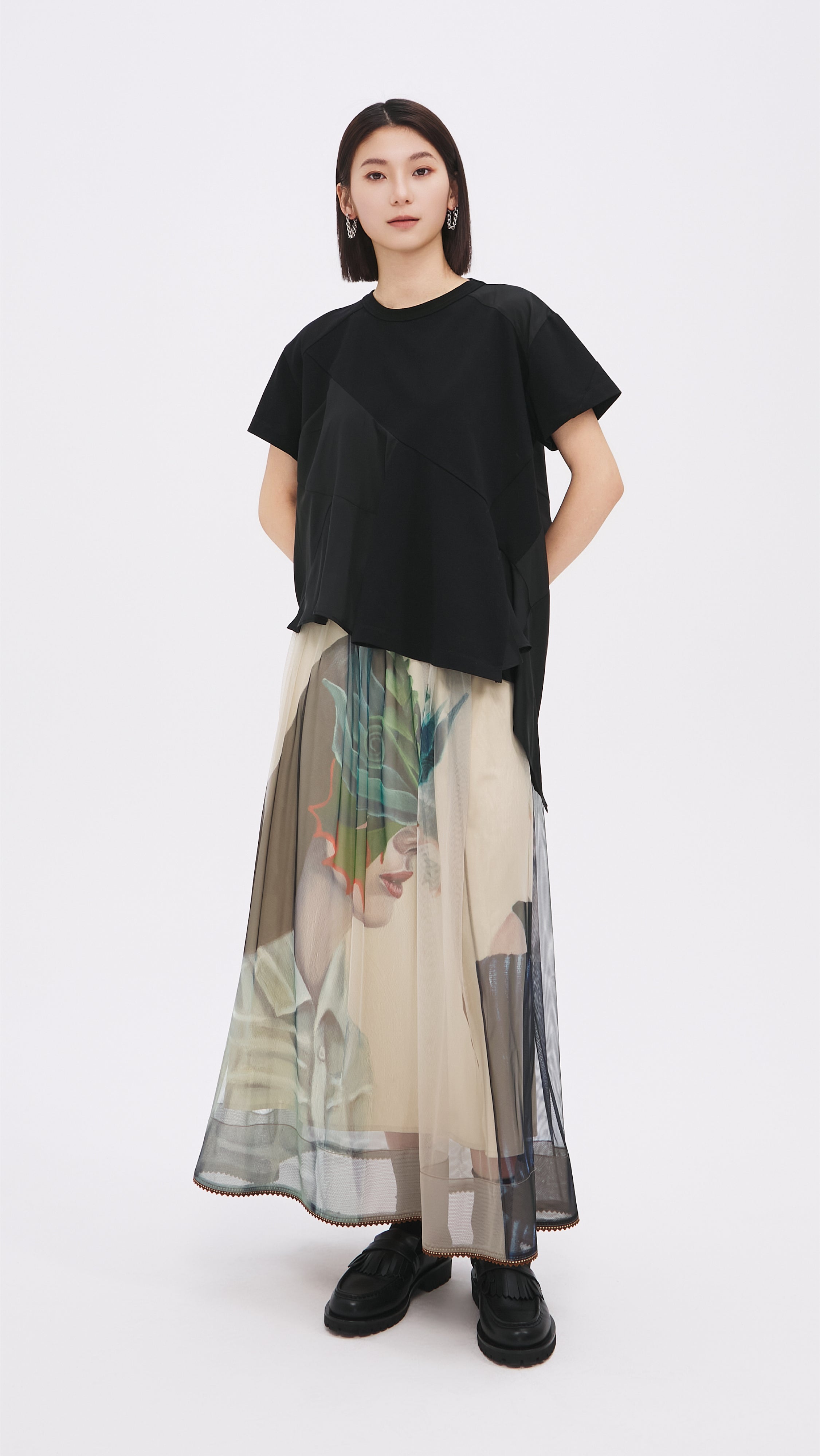 Cord Embroidery Patch Tee