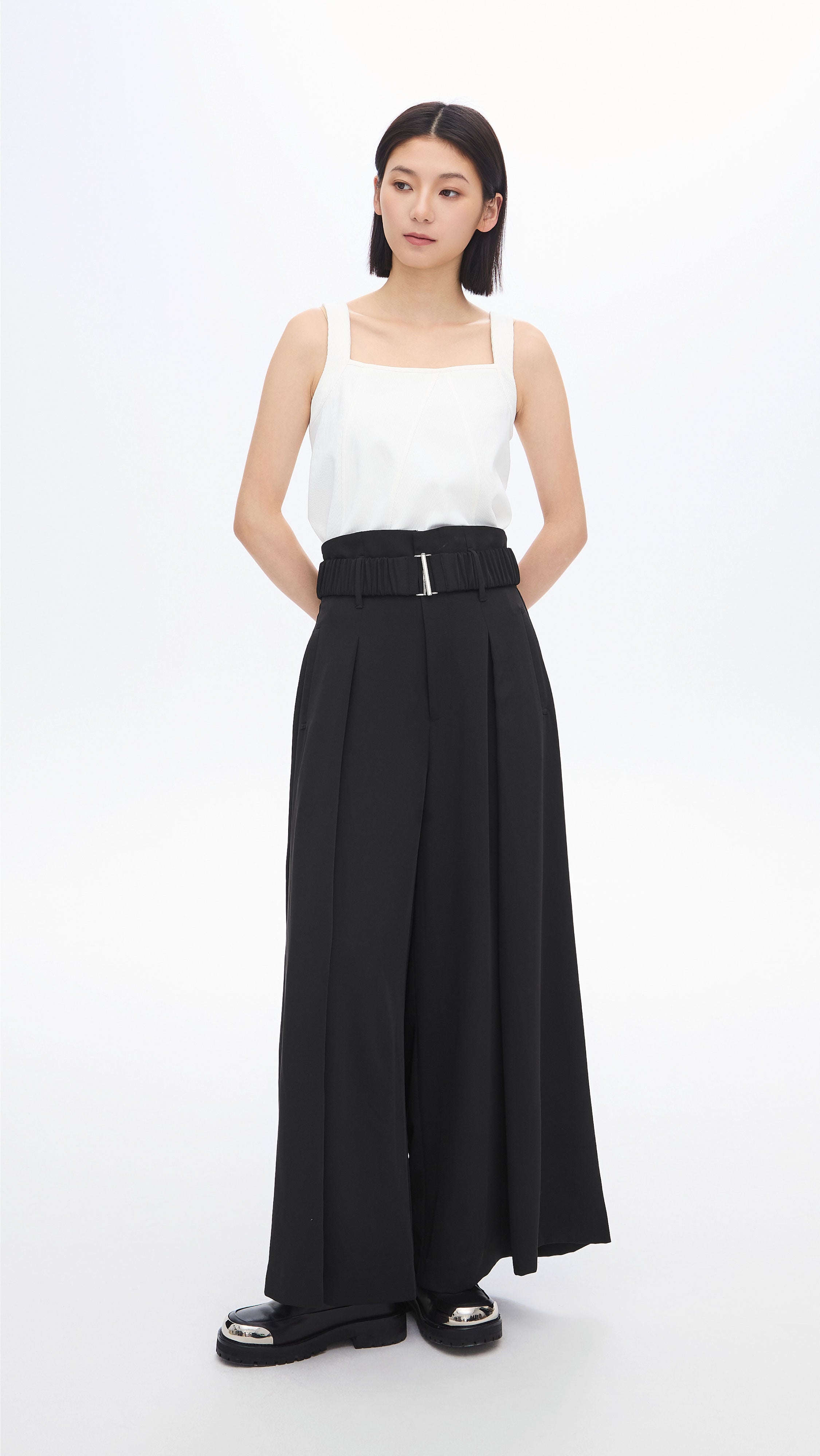 High Waist Wide Leg Pants