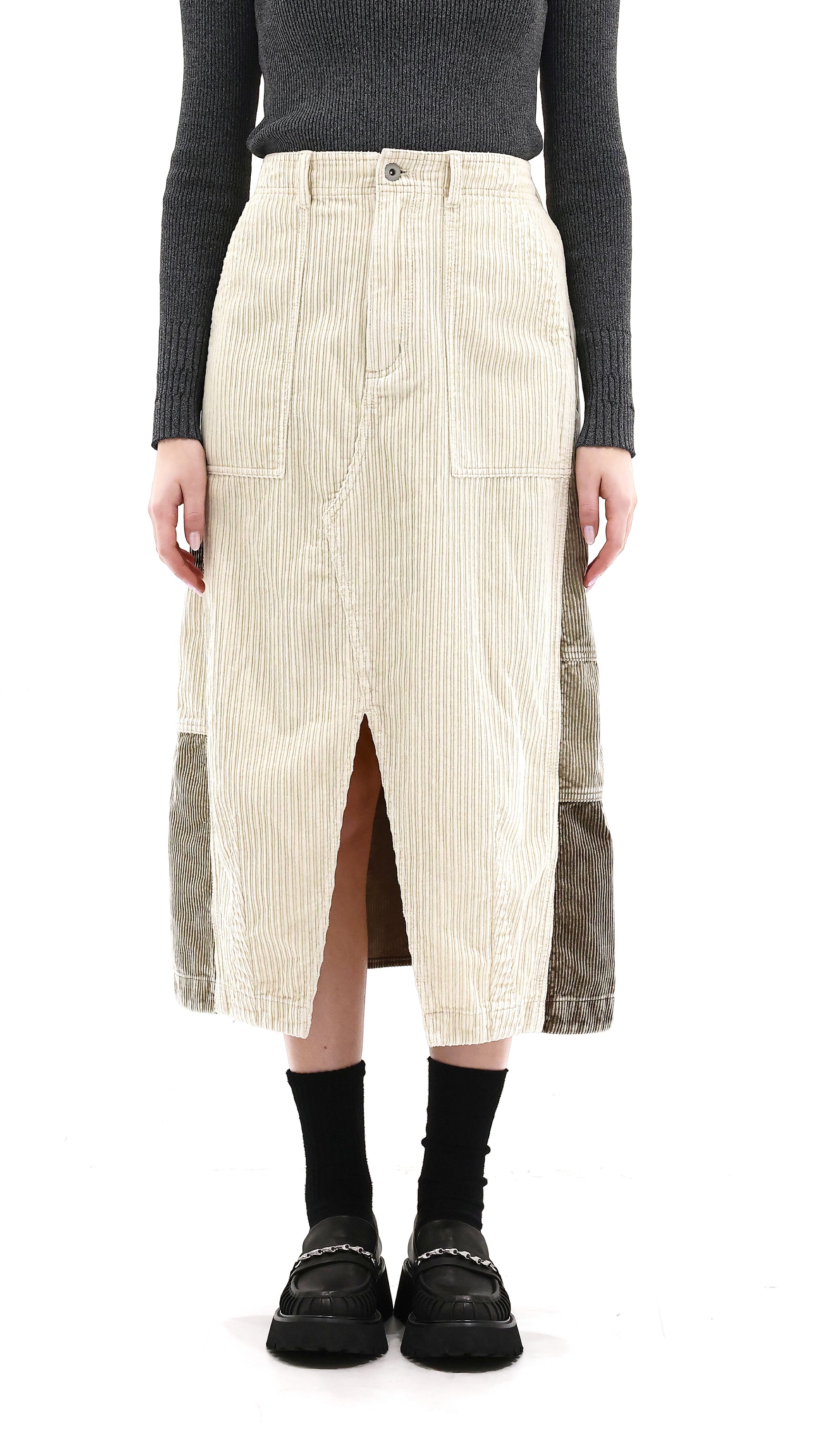 Remake Corduroy Pencil Skirt