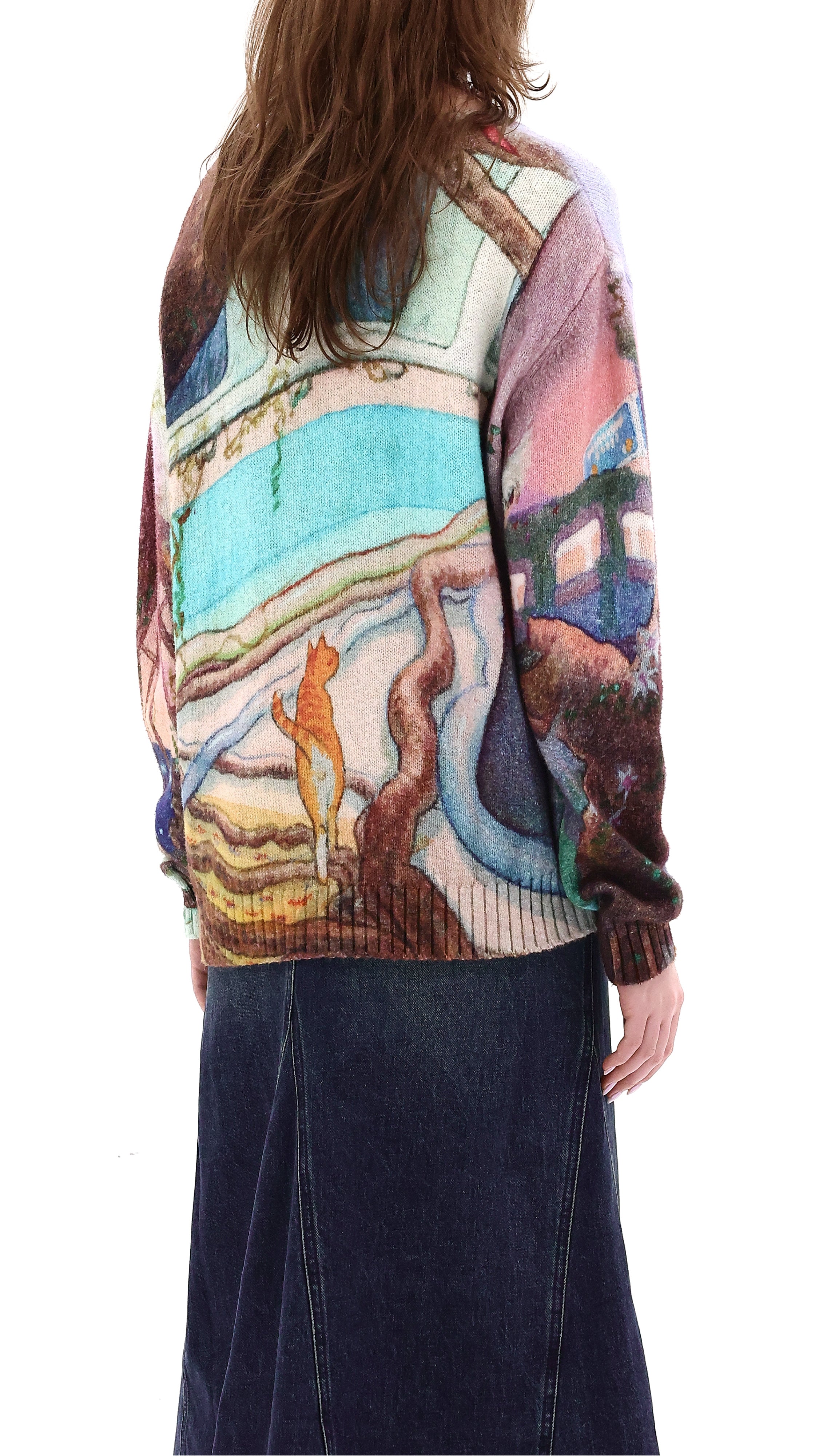 INITIAL x Little Thunder Printed Sweater