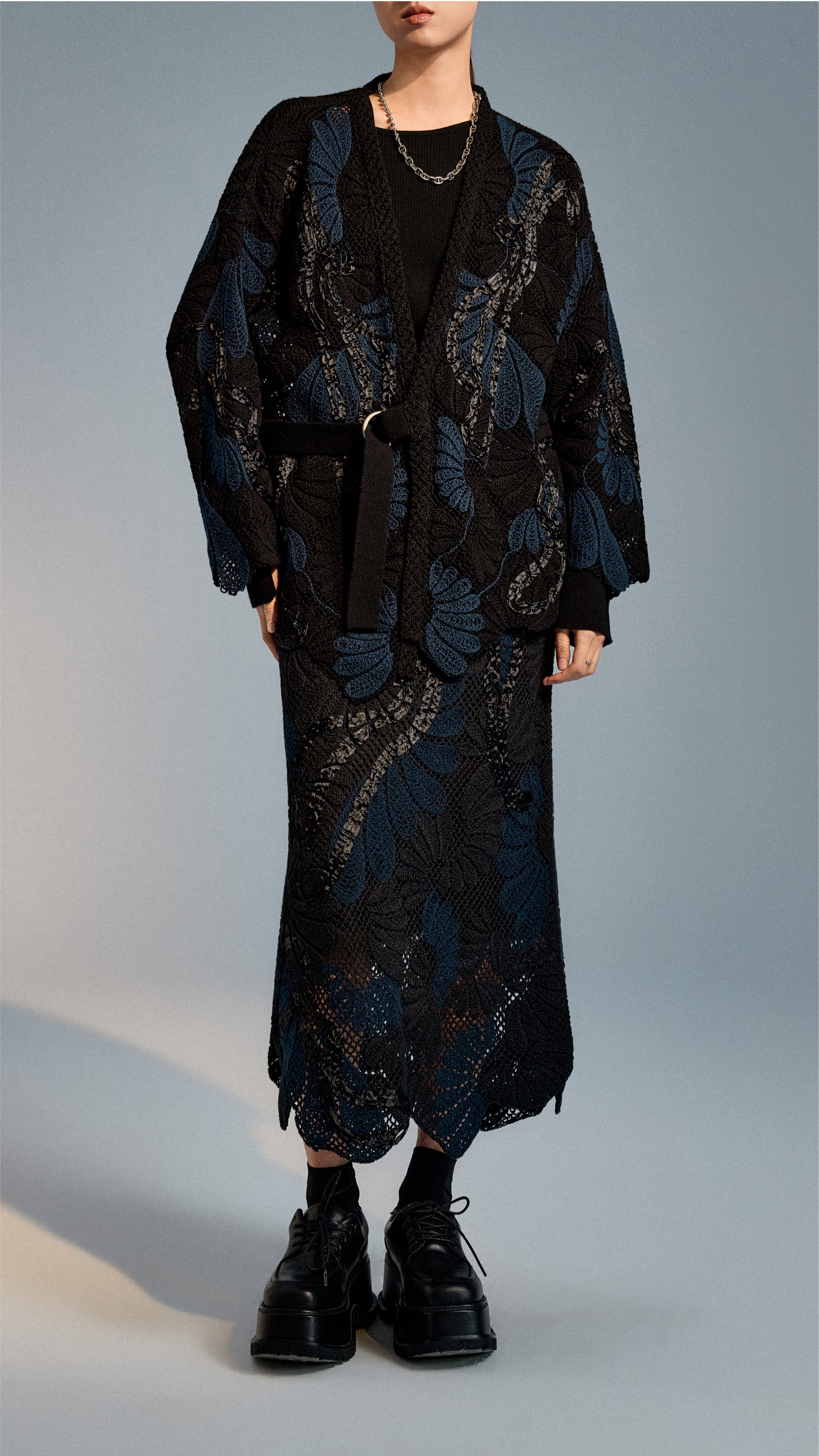 Tape Embroidery Skirt