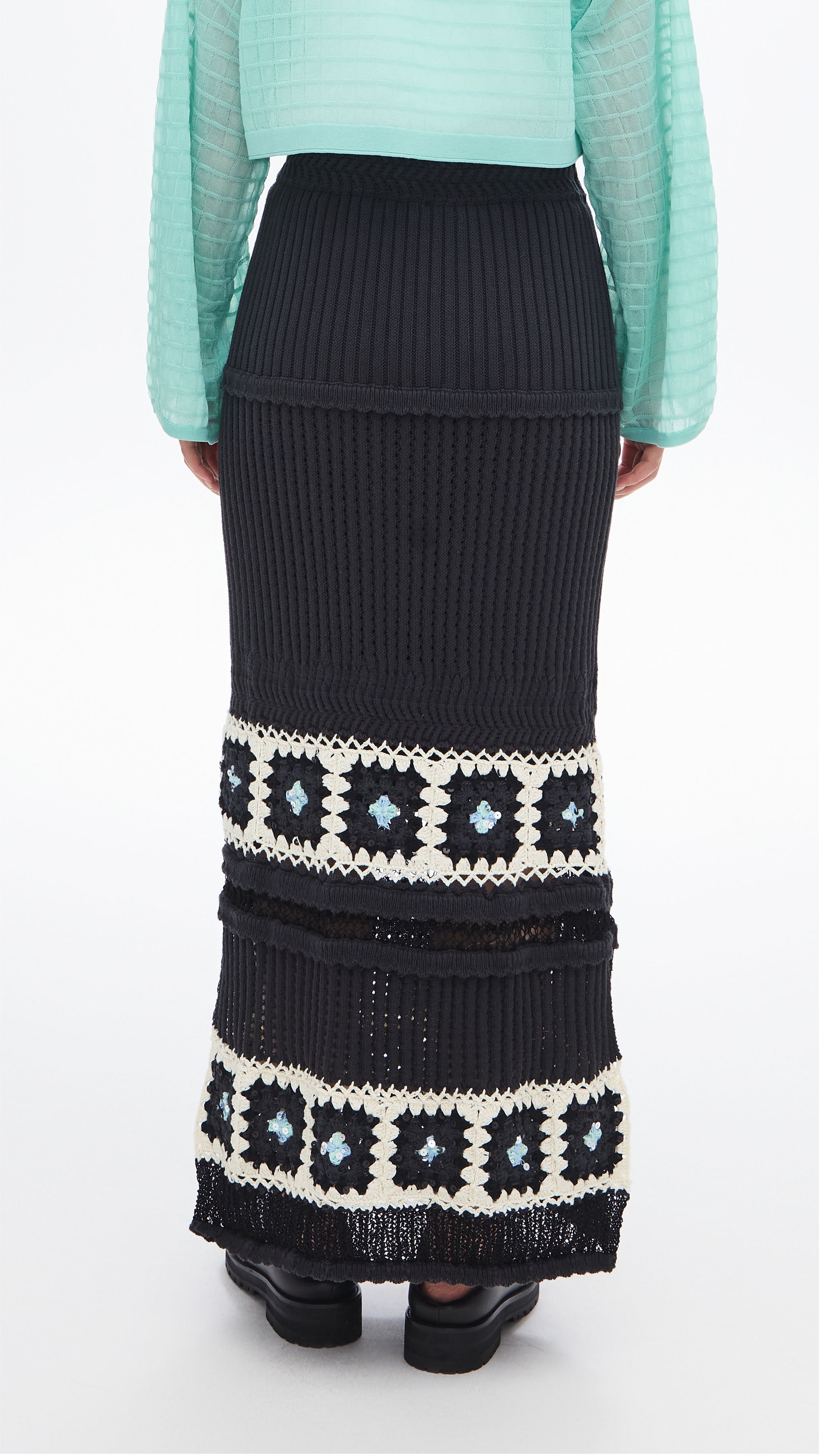 Beaded Knit Skirt