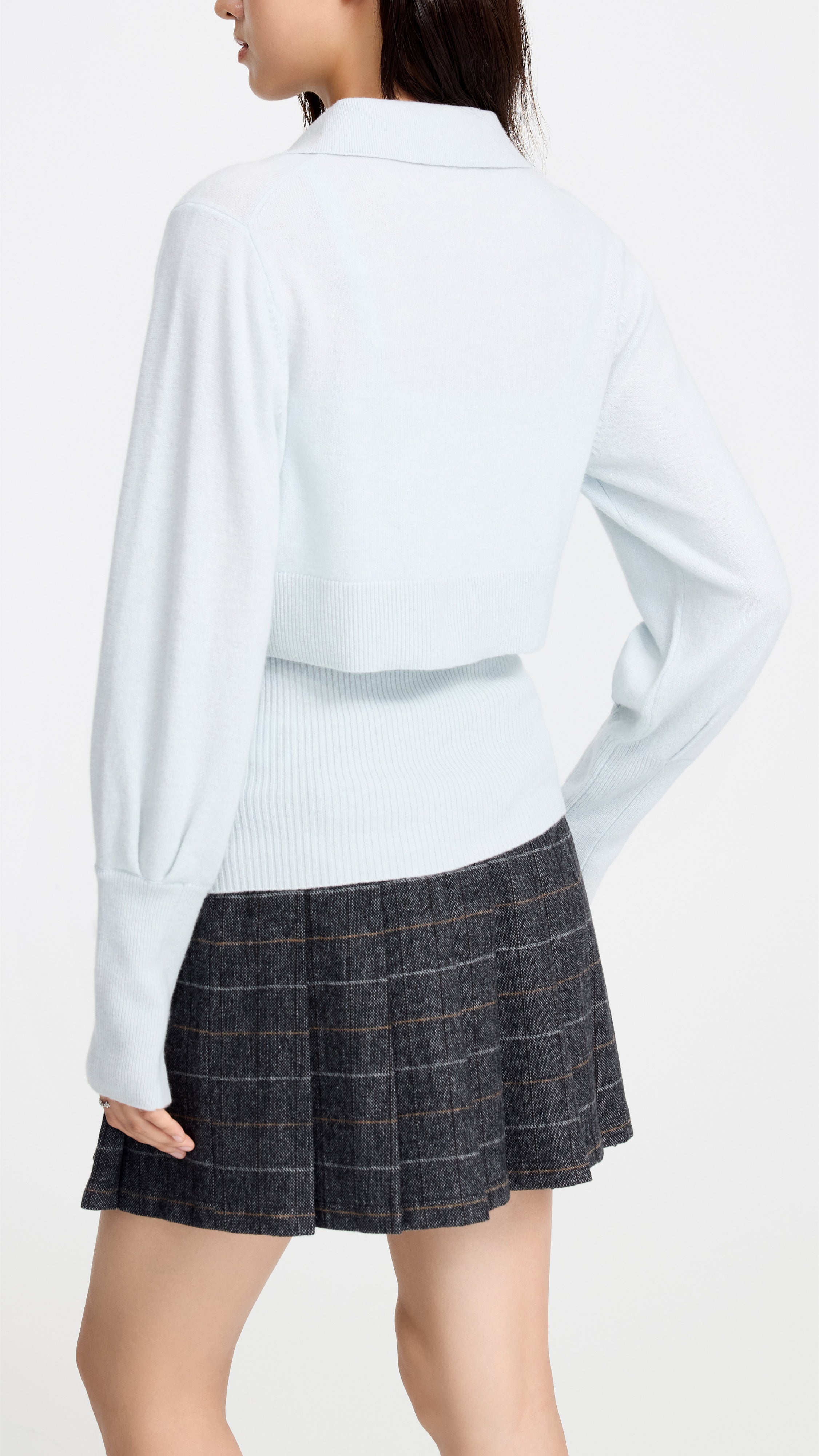 Woolen Pleated Skirt