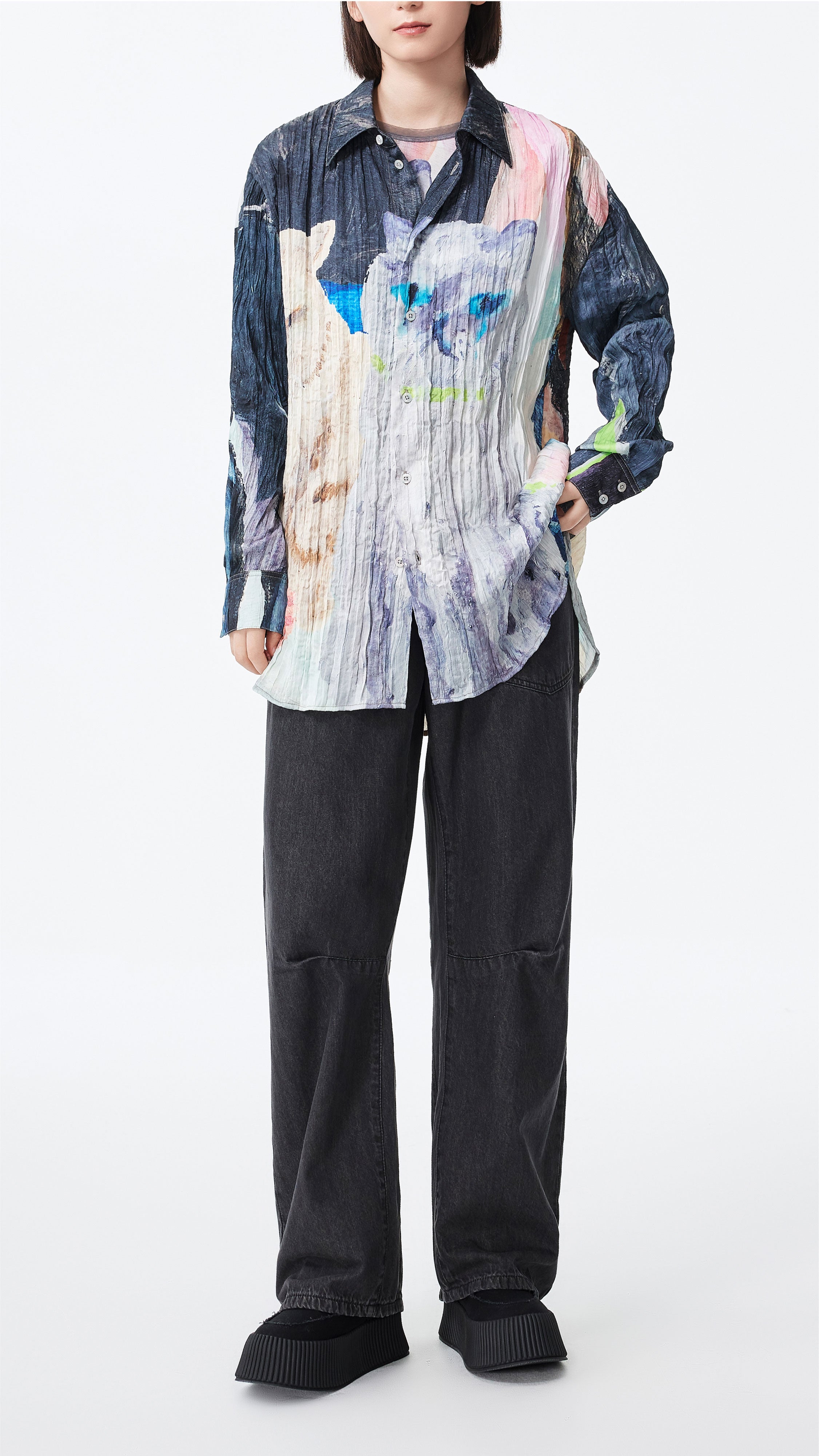 Crushed Mythical Animal Graphic Shirt