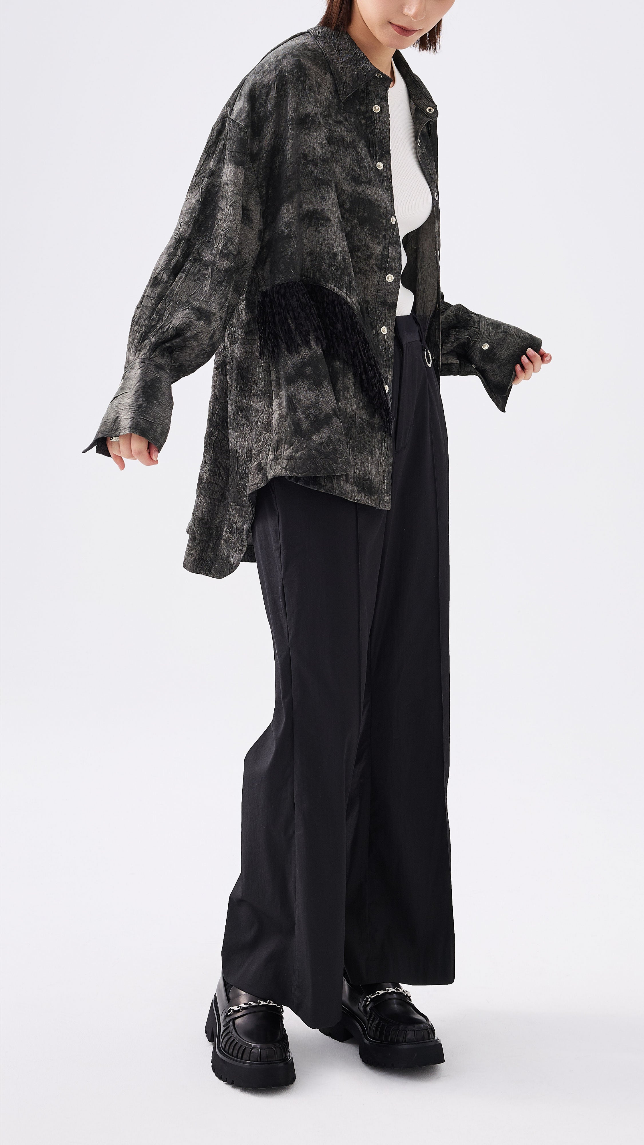 Side Hole Sailor Pants